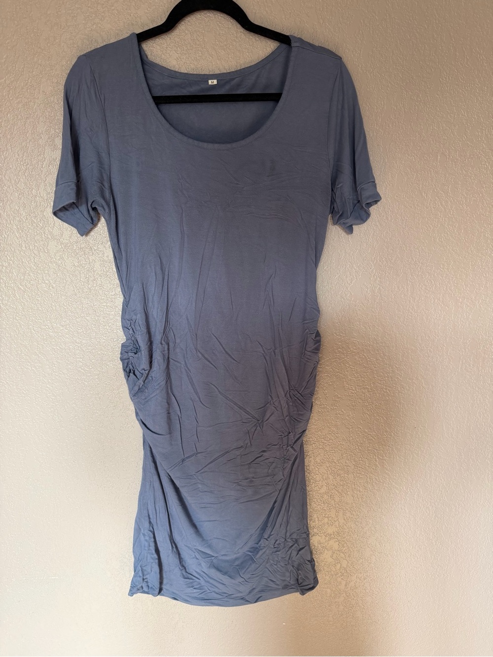 Classic Scoop Neck Women’s maternity dress - Slate Blue